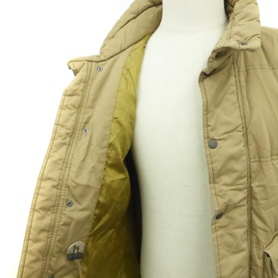 デサント DESCENTE ダウンジャケット スタンドカラー ミドル丈 O 茶色 