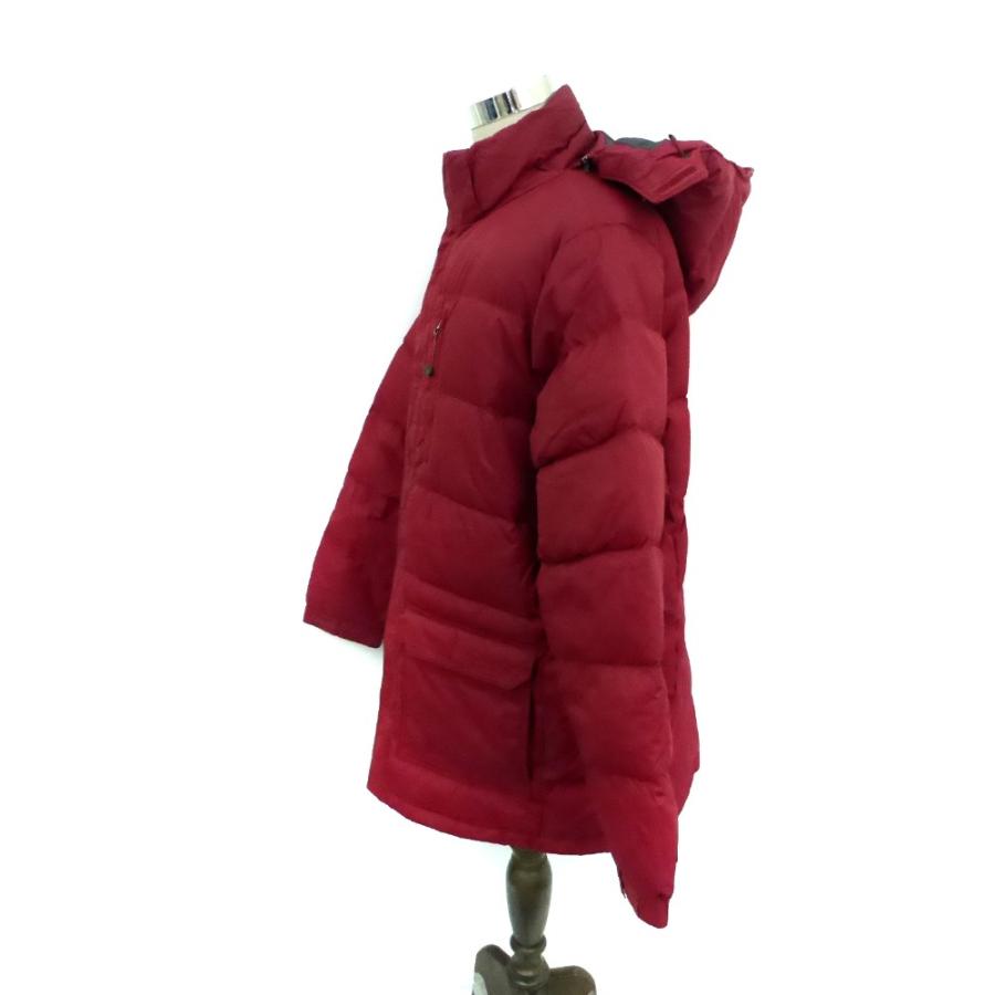 エルエルビーン L.L.BEAN ダウンジャケット ミドル丈 フード付き XL 赤 