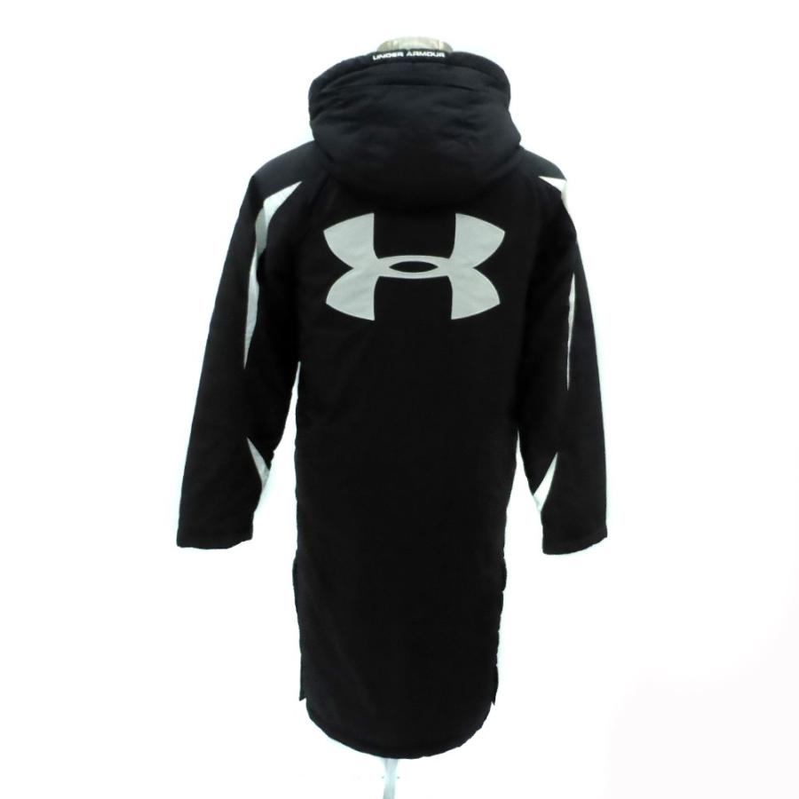アンダーアーマー UNDER ARMOUR ベンチコート ロング丈 SM 黒 ブラック
