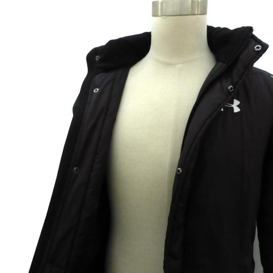 アンダーアーマー UNDER ARMOUR ベンチコート ロング丈 SM 黒 ブラック