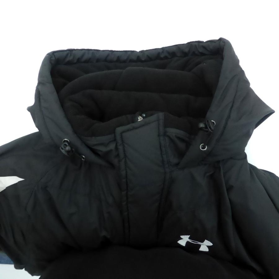アンダーアーマー UNDER ARMOUR ベンチコート ロング丈 SM 黒 ブラック