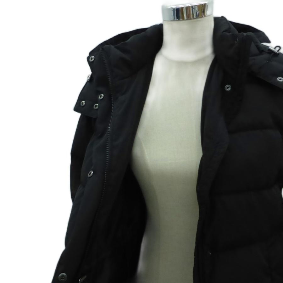 ユニクロ（UNIQLO） ダウンコート ロング丈 L 黒 ブラック フード付き /HO46 GY61 レディース : ブランド古着販売の ...