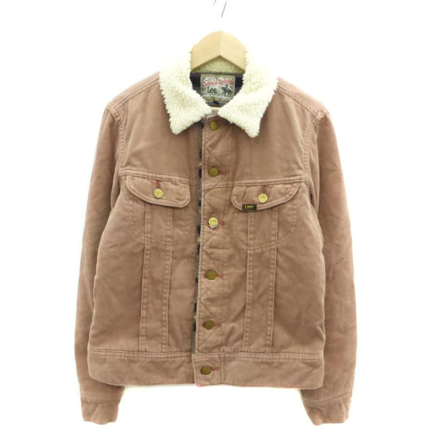 Lee（リー） コーデュロイジャケット ショート丈 裏ボア M ピンク