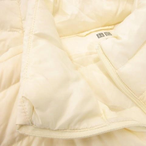 ユニクロ（UNIQLO） ダウンジャケット 上着 M 白 ホワイト スタンド