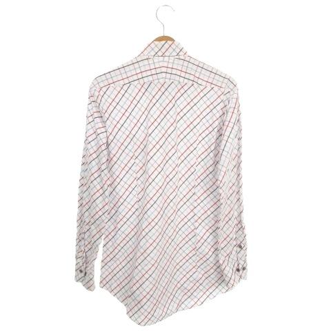 バーバリーブラックレーベル ノバチェック ジャケット オフホワイト ロゴボタン BURBERRY BLACK LABEL（バーバリーブラックレーベル） ボタンダウン