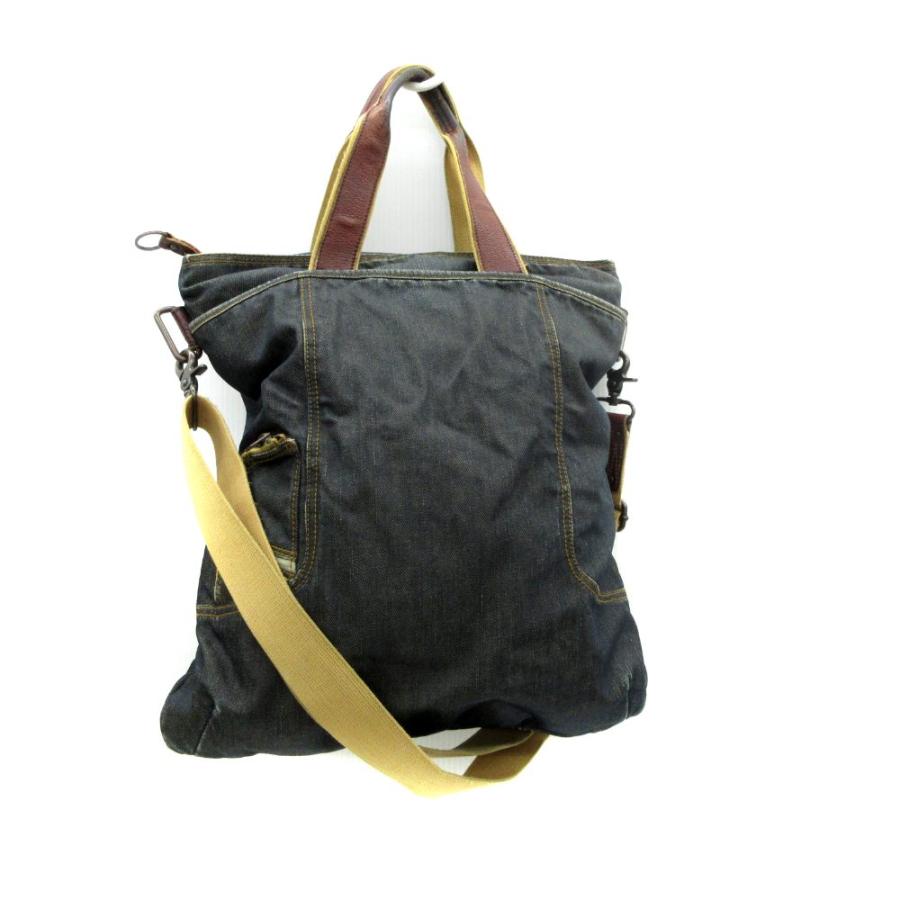 DIESEL（ディーゼル） デニムトートバッグ ショルダーバッグ 2WAY 青 
