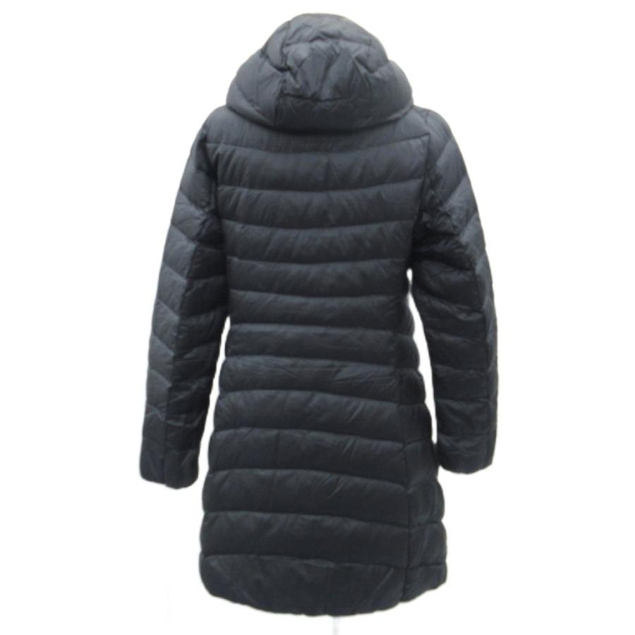 ユニクロ（UNIQLO） ダウンコート ロング丈 M 黒 ブラック フード付き