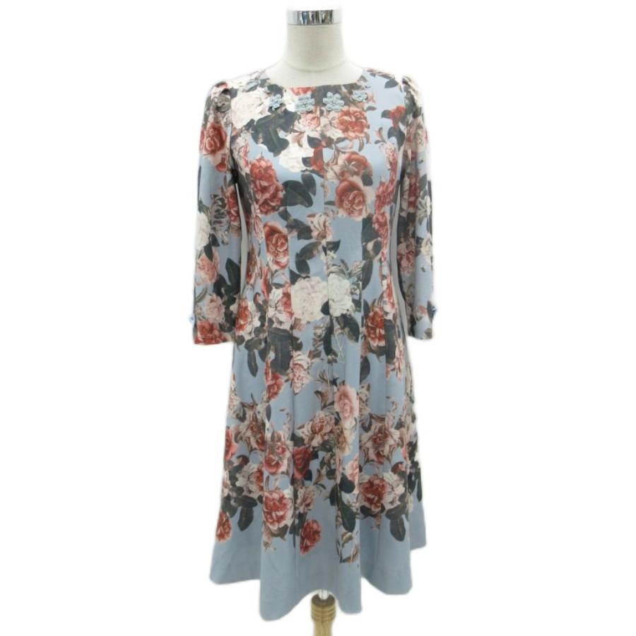 スーパービューティ Super Beauty ワンピース 42 XL マルチカラー 水色