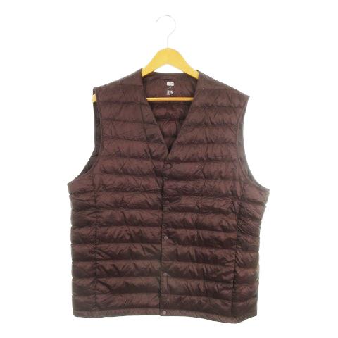 ユニクロ（UNIQLO） ダウンベスト ウルトラライトダウン XL ボルドー