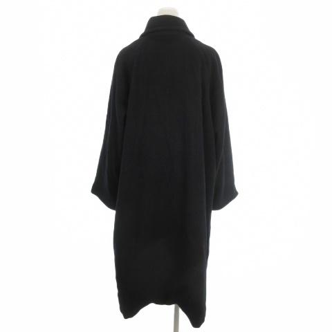 081 NATURAL BEAUTY BASIC ブラックロングコート M ナチュラル 