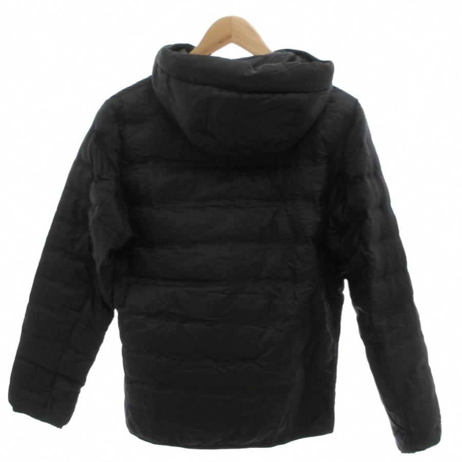 RTG フード付きダウンジャケット 黒 ユニクロ（UNIQLO） ダウンジャケット フェザー混 M 黒 ブラック