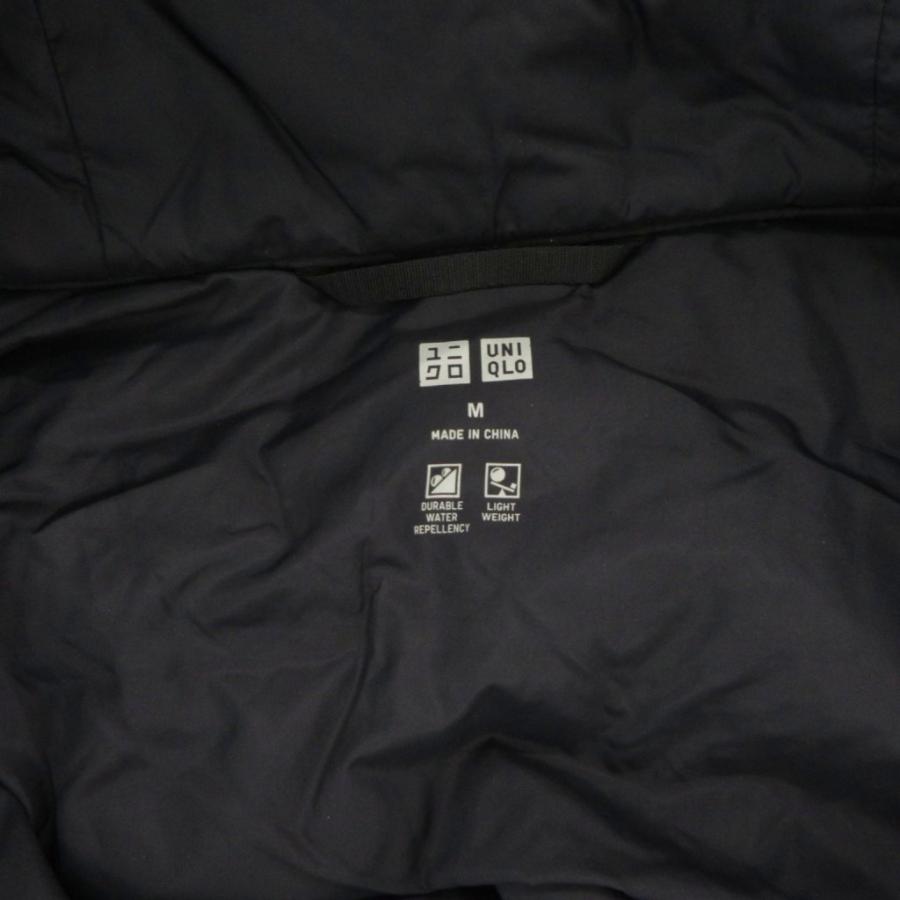 ユニクロ（UNIQLO） ダウンジャケット フェザー混 M 黒 ブラック 