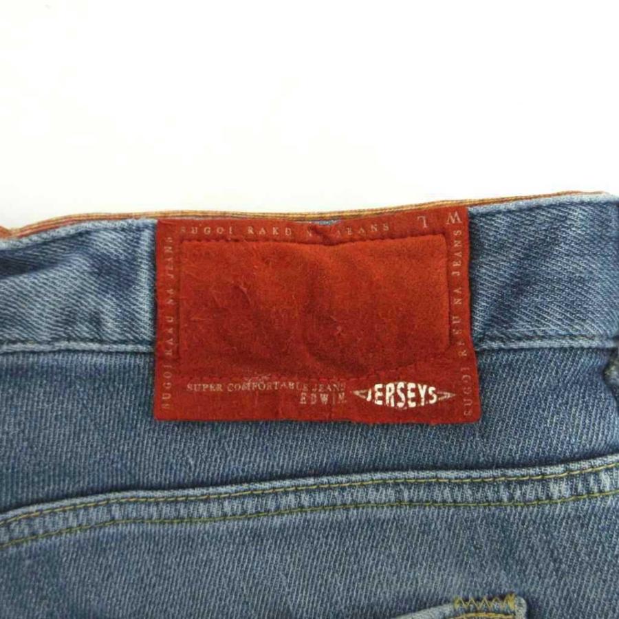 EDWIN（エドウィン） デニムパンツ ジーンズ ダメージ加工 色落ち L 