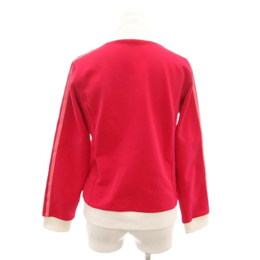 adidas レッド ジップアップジャージ adidas（アディダス） ジャージ ジップアップ ジャケット M 赤 レッド