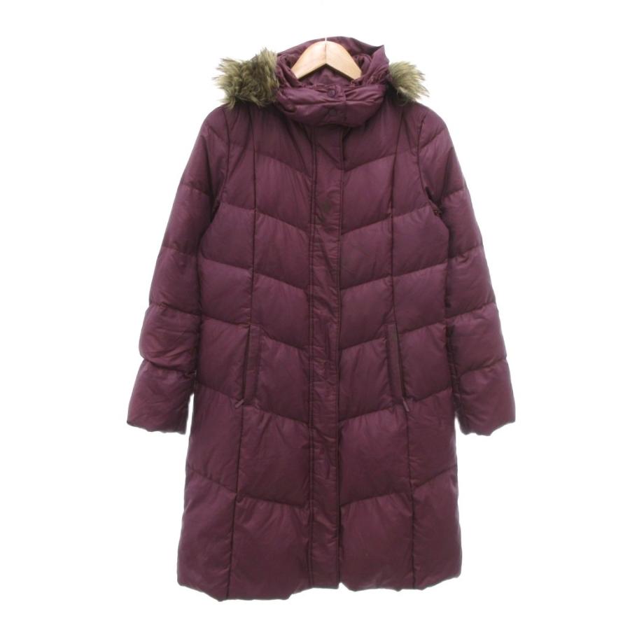 ユニクロ（UNIQLO） ダウンコート M 紫 パープル 長袖 フェイクファー 