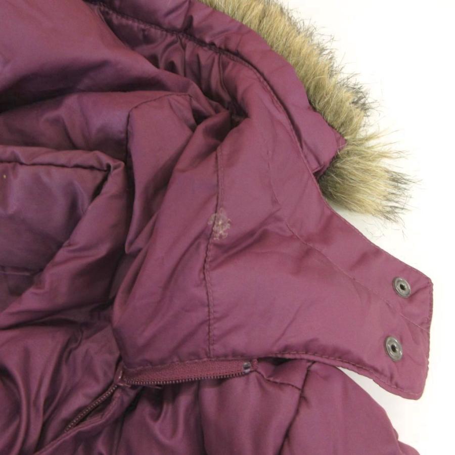 ユニクロ（UNIQLO） ダウンコート M 紫 パープル 長袖 フェイクファー