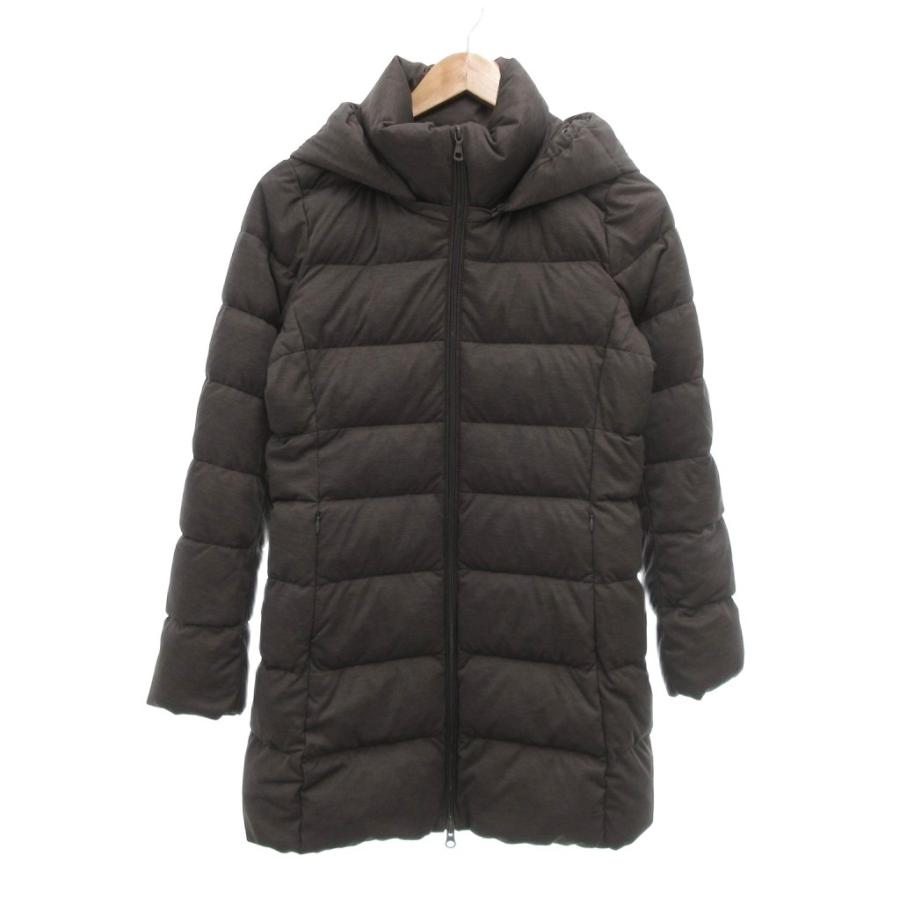 UNIQLO＋J ダウンコート レディースM ダークグレー系 美品 UNIQLO＋J ダウンロングコート ダークグレーM ユニクロ J 防寒