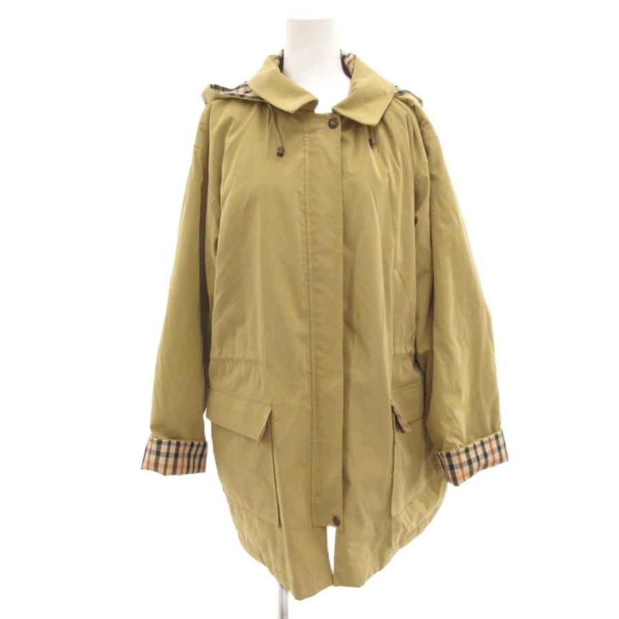ダックス DAKS ハーフコート フード ジップアップ ジャケット 13 黄 