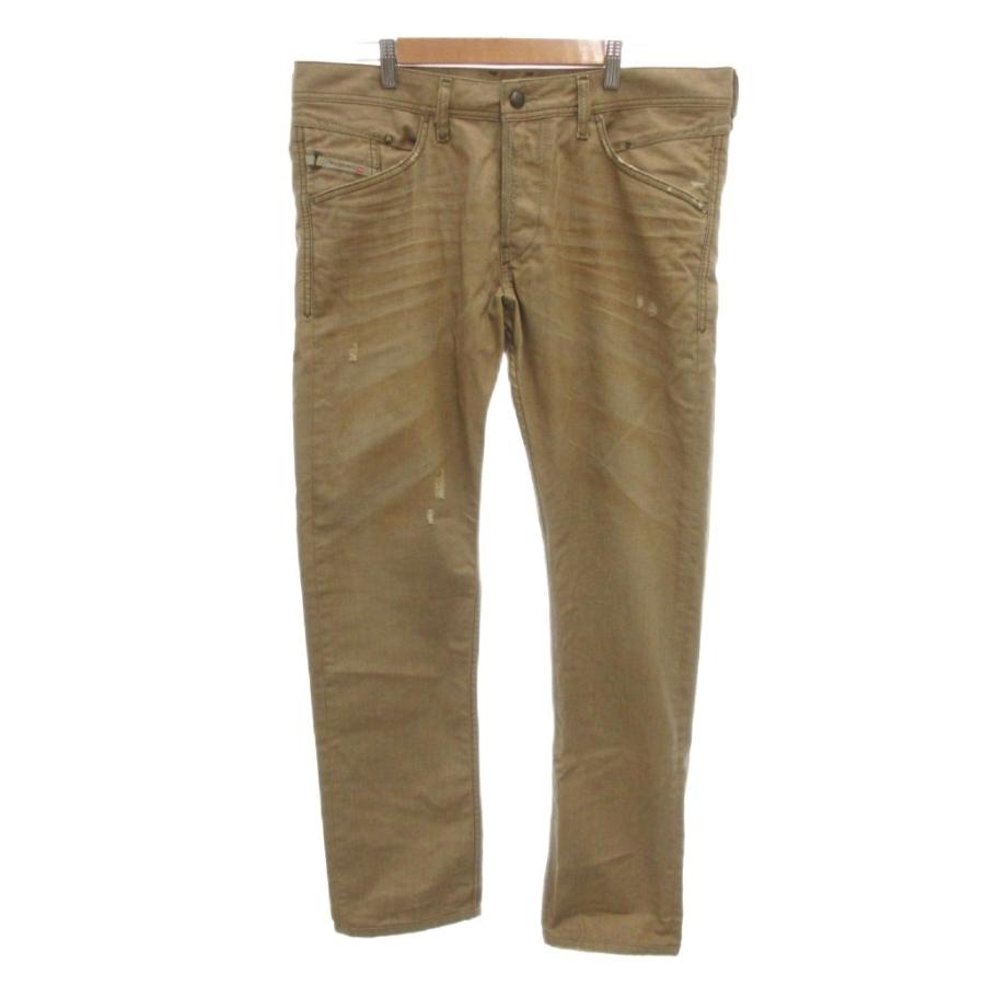 DIESEL（ディーゼル） 美品 デニムパンツ ジーンズ 34 茶 ブラウン 