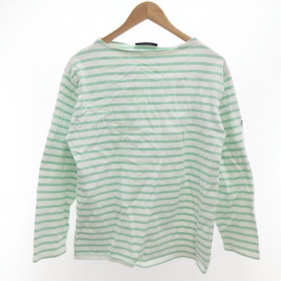 セントジェームス SAINT JAMES 美品 Tシャツ カットソー F 黄緑 ライト 