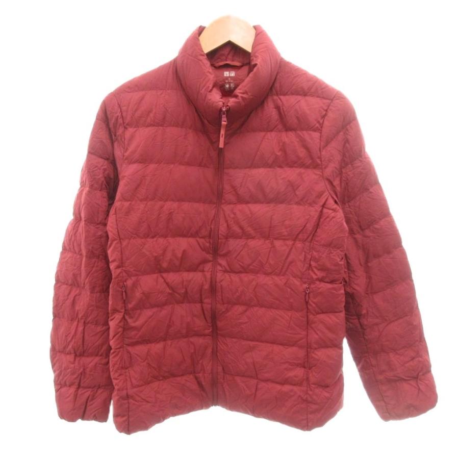 ユニクロ（UNIQLO） ダウンジャケット XL 赤 レッド スタンドカラー