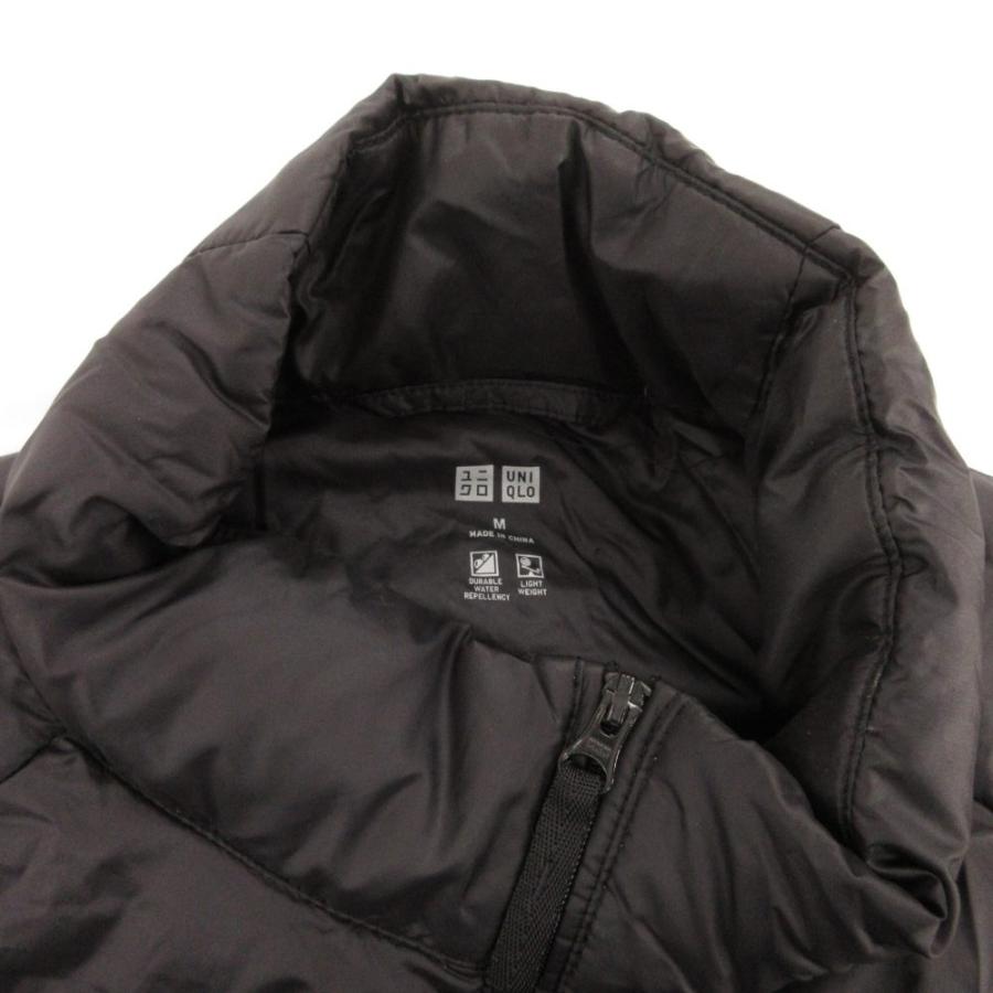 ユニクロ（UNIQLO） ダウンジャケット ブルゾン ジップアップ M 黒
