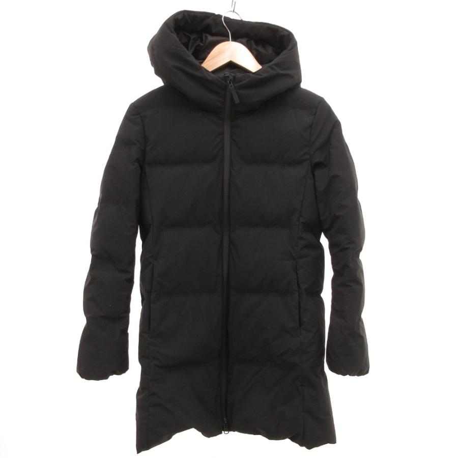 ユニクロ（UNIQLO） ダウンコート ロング丈 ナイロン M 黒 ブラック