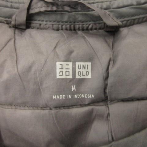 ユニクロ（UNIQLO） ダウンベスト 上着 M グレー ノースリーブ ノー