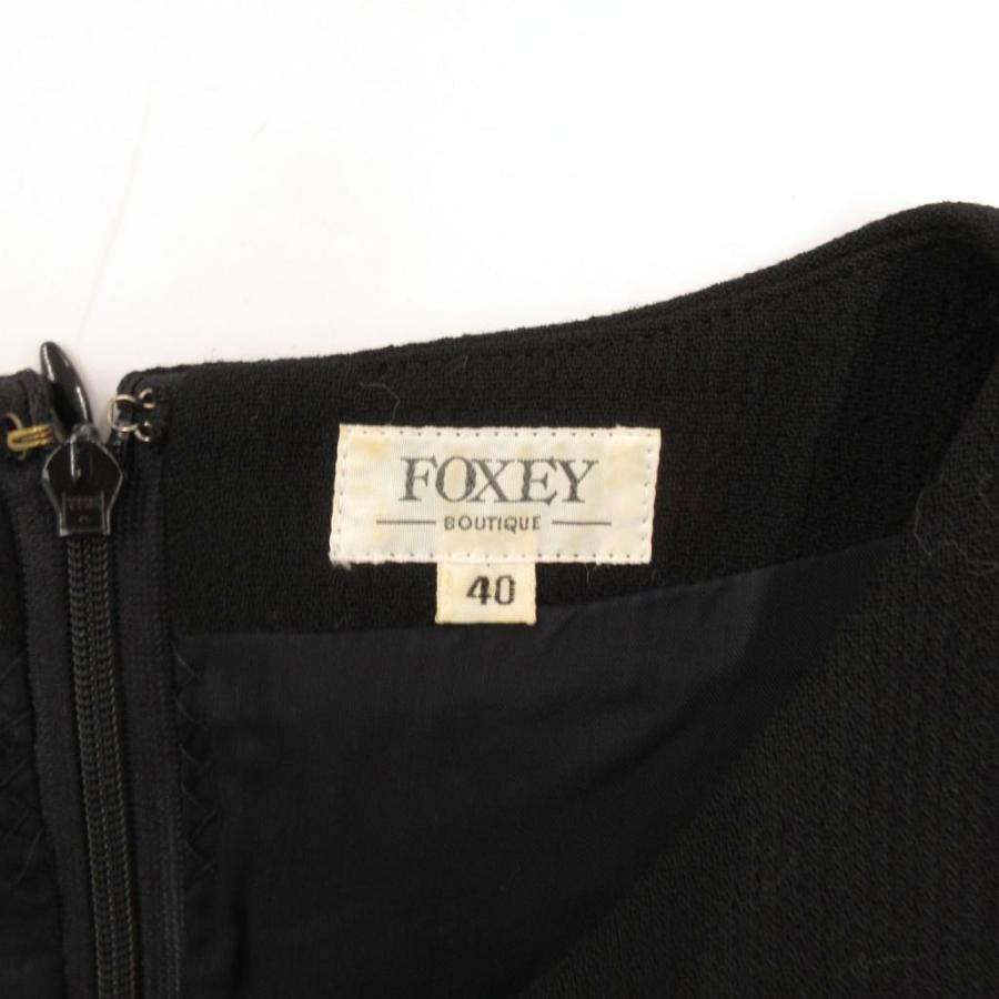 フォクシー ブティック FOXEY BOUTIQUE ワンピース ウール 裏地レース