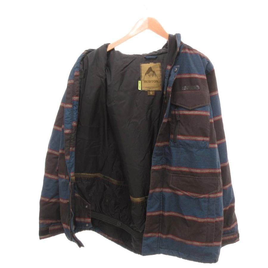 バートン BURTON スノーボードウェア パフジャケット ボーダー柄