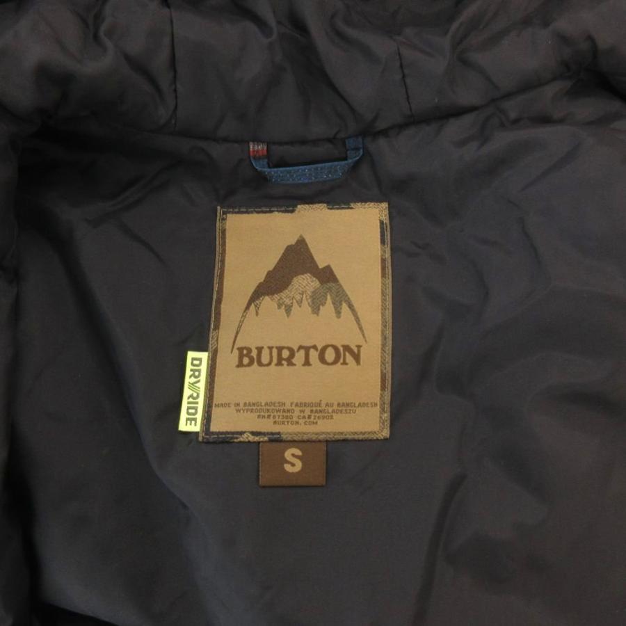 バートン BURTON スノーボードウェア パフジャケット ボーダー柄