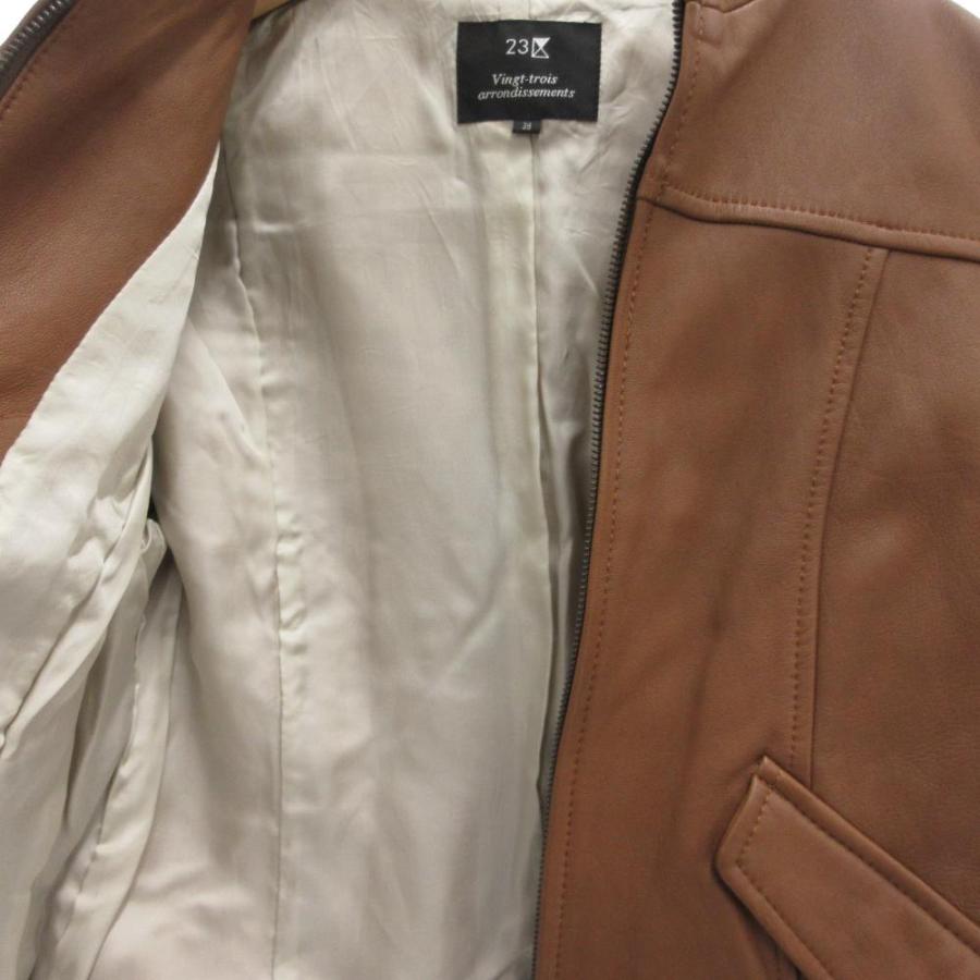 23区（ニジュウサンク） オンワード樫山 シングルライダースジャケット