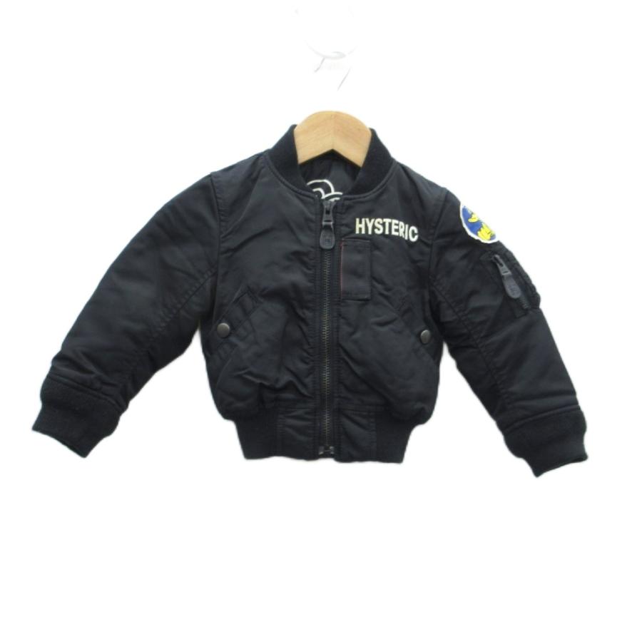 ヒステリックミニ Hysteric MINI ブルゾンジャケット ミドル丈 95 黒