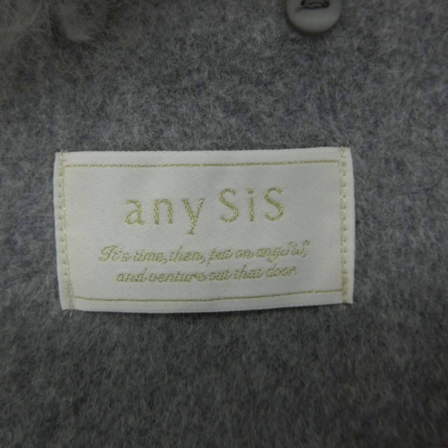 エニィスィス エニシス anySiS ノーカラーコート 2 グレー フォックス 