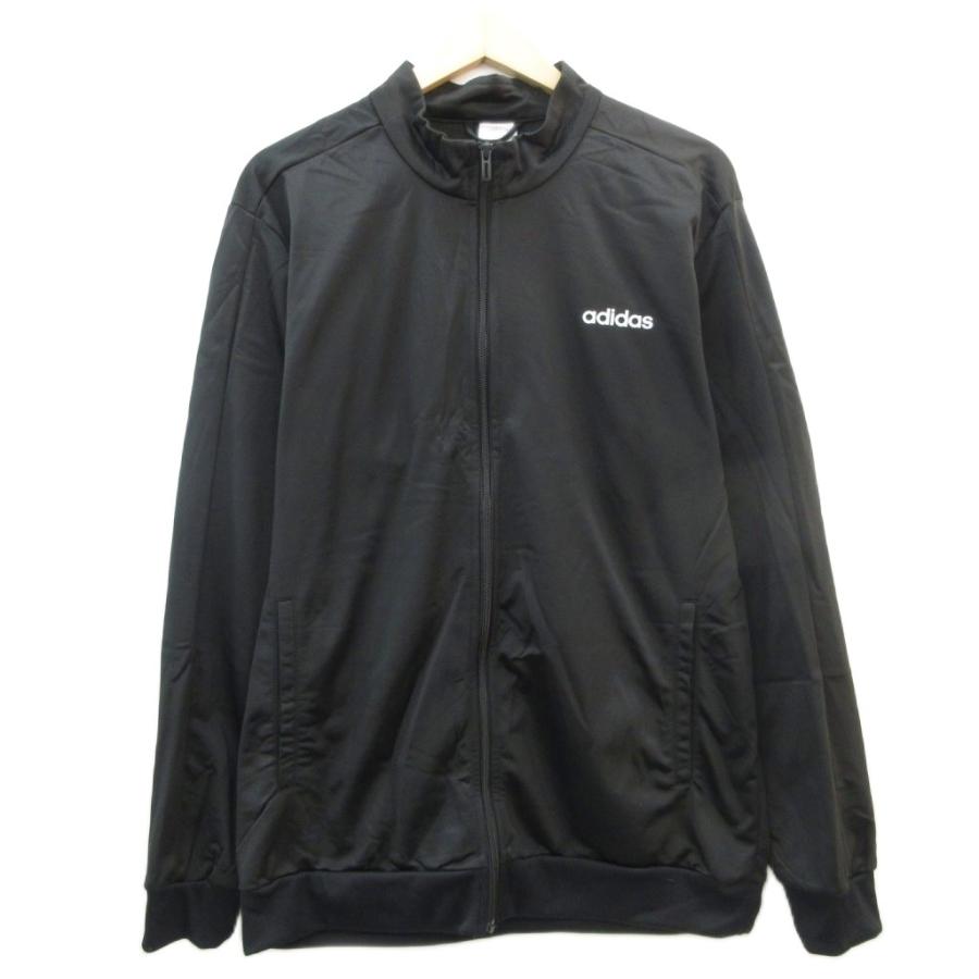 極美品■adidas スポーツウェア　セットアップ　ビッグロゴ　黒　Oサイズ adidas（アディダス） ジュニア キッズ 子供 ジャージ 上下セット