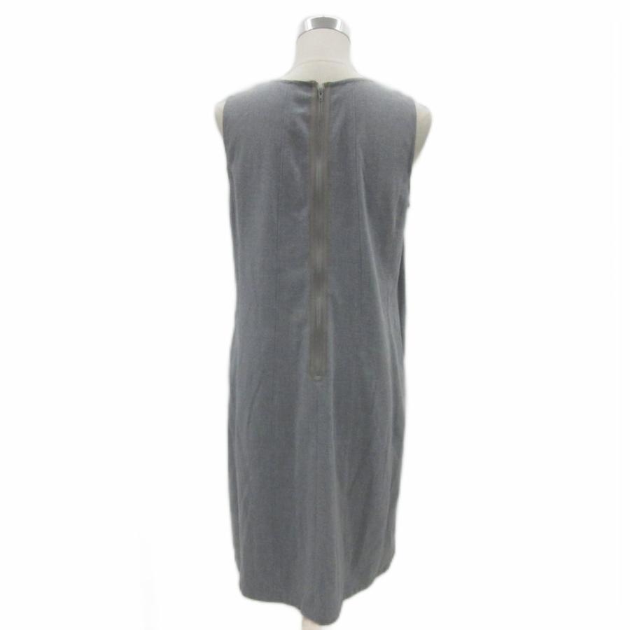 t.b ティービー センソユニコ ワンピース 40 グレー ノースリーブ