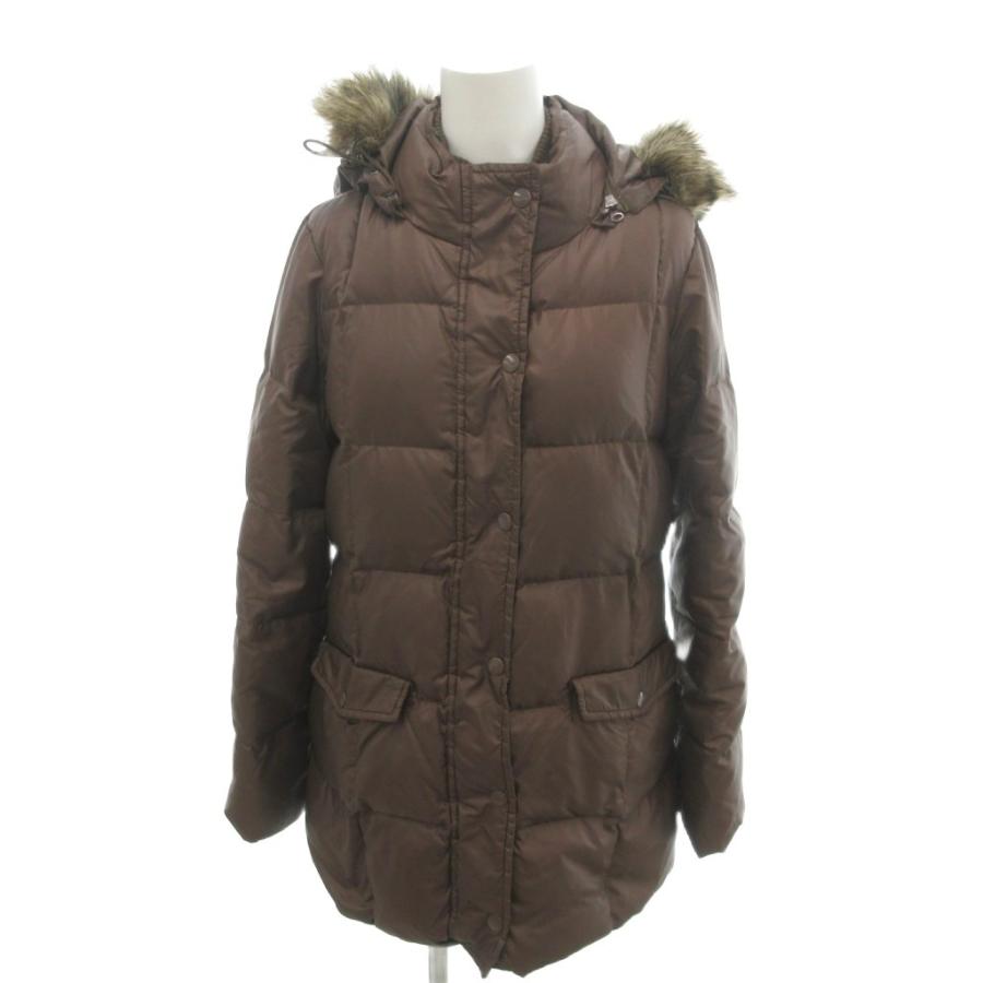 GAP（ギャップ） 美品 ダウンジャケット XS 茶 ブラウン フード 