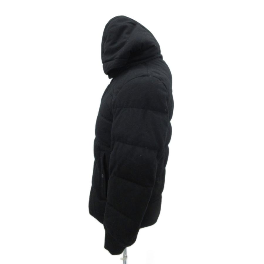 ユニクロ（UNIQLO） ダウンジャケット ミドル丈 M 黒 ブラック フード