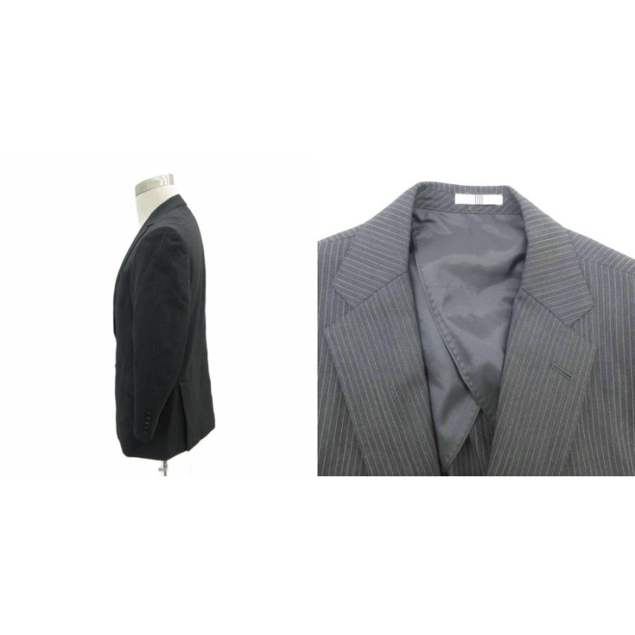 SUIT SELECT セットアップ ストライプ BB5 メンズスーツ スーツセレクト スーツ セットアップ BB5 グレー テーラードジャケット
