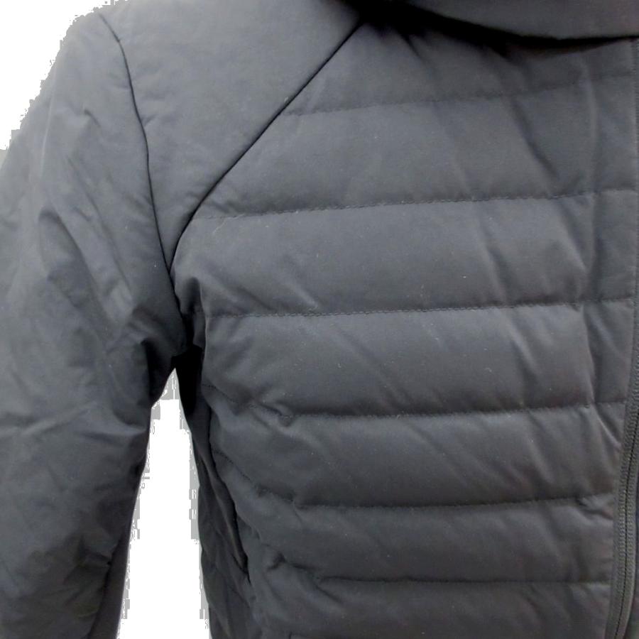 ルルレモン lululemon ダウンジャケット M 黒 ブラック フード付き