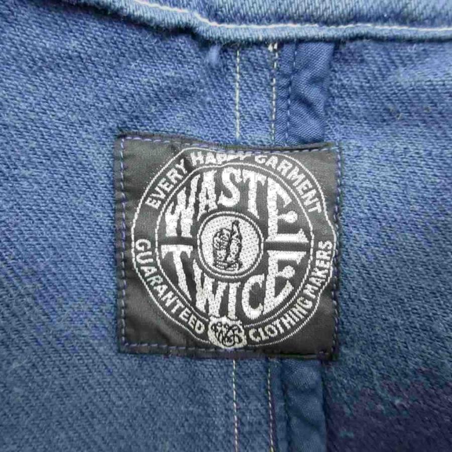 ウエストトゥワイス WASTE TWICE デニムジャケット 3 青 ブルー 