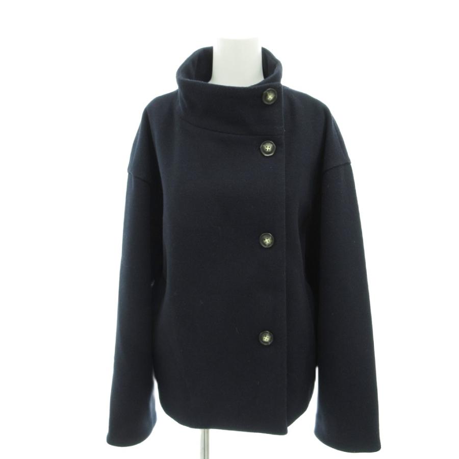 indexショート丈コート美品 インデックス INDEX 美品 スタンドカラーショートコート ドロップ