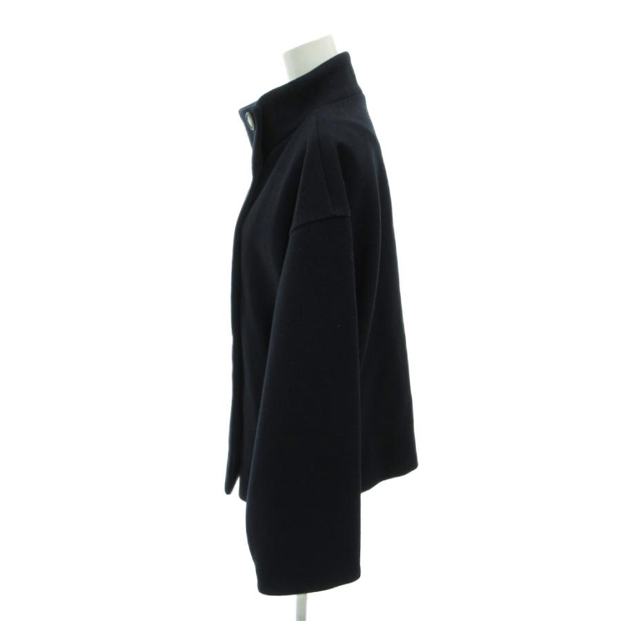 インデックス INDEX 美品 スタンドカラーショートコート ドロップ