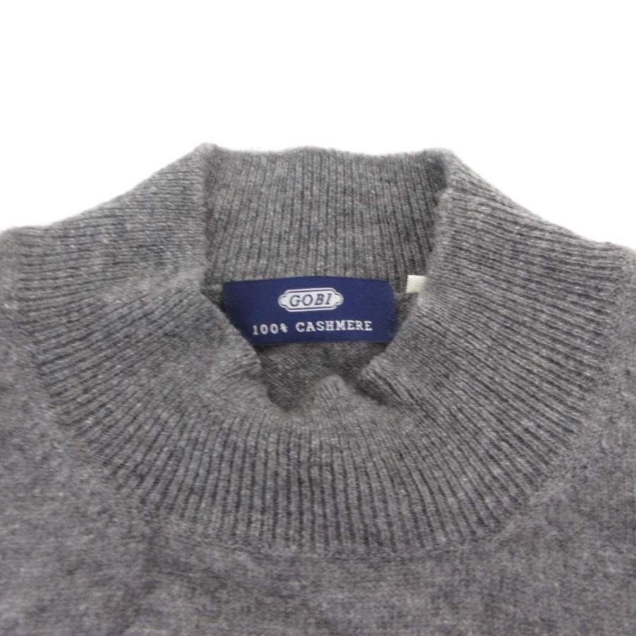 ゴビ GOBI カシミヤ リブニット セーター 長袖 モックネック プルオーバー M グレー /GV ■GY60 レディース |  | 05
