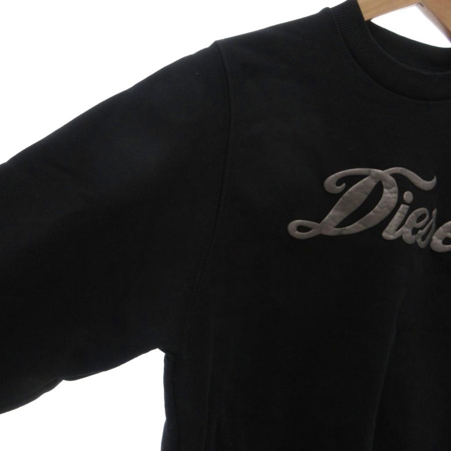 DIESEL（ディーゼル） トレーナー スウェット XS 黒 ブラック 長袖 