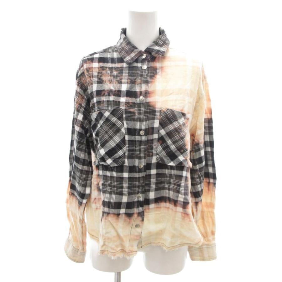 DIESEL（ディーゼル） シャツ ブラウス XS 灰色 グレー チェック柄 