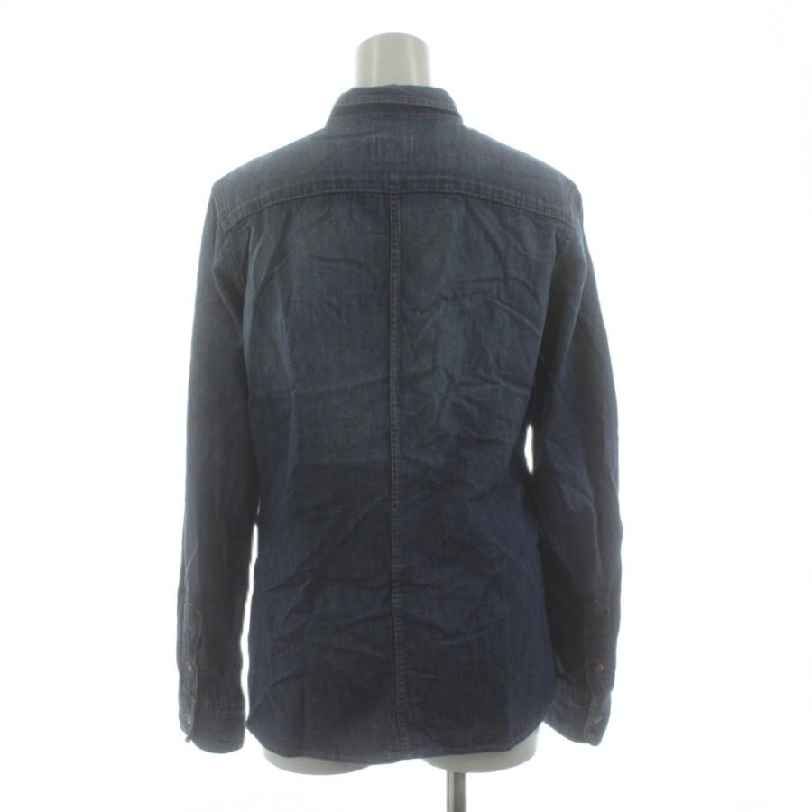 美品✨23区DENIM オーバーサイズ デニムシャツ インディゴ ブルー 40 23区（ニジュウサンク） オンワード樫山 denim デニムシャツ 長袖 40