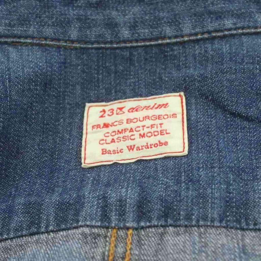 美品✨23区DENIM オーバーサイズ デニムシャツ インディゴ ブルー 40 フューティアランド Futier Land オーバーサイズ デニムシャツ
