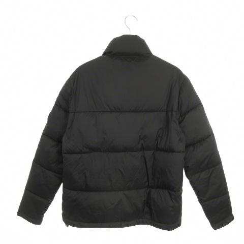 ZARA（ザラ） 中綿ジャケット 上着 L 黒 ブラック スタンドカラー 長袖 