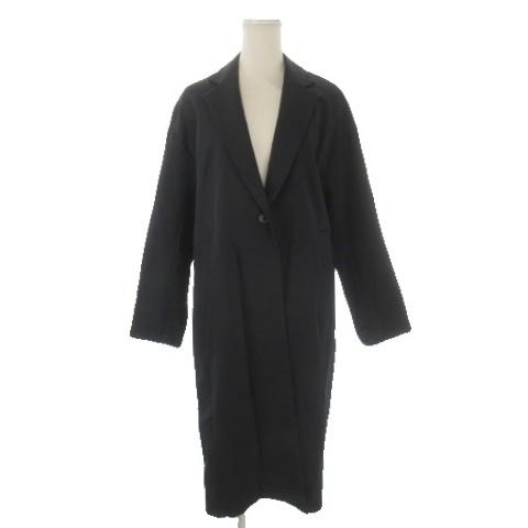 クラネ CLANE チェスターコート 1 黒 ブラック ストレッチ テーラード